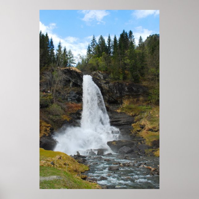 Póster Poster de Cascada de Noruega (Frente)