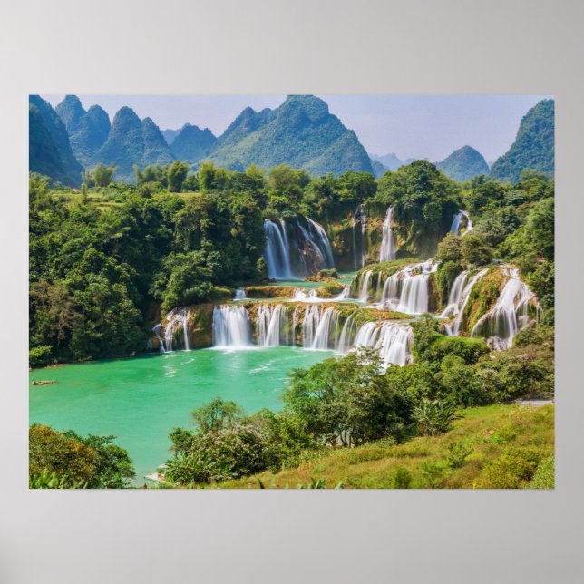 Póster Poster de cascadas (Frente)