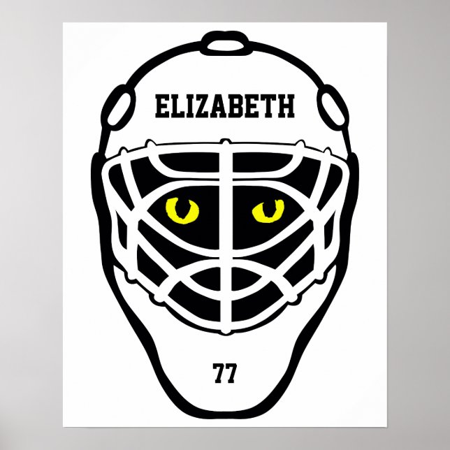 Póster Poster de Cascos de Hockey Cat Oyes (Frente)