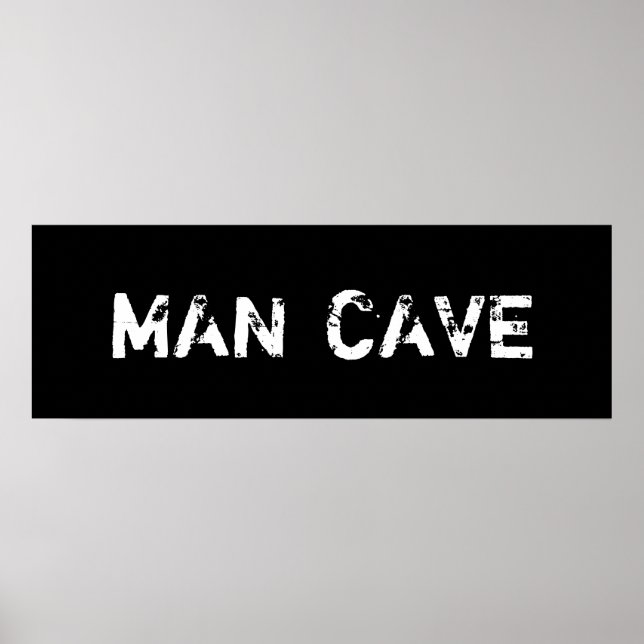 Póster Poster de caverna de hombre (Frente)