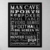 Poster de caverna de hombre