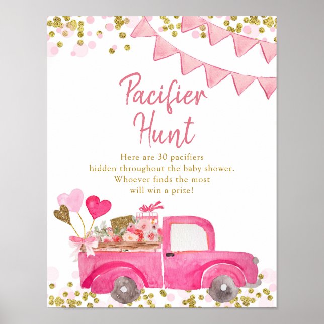 Póster Poster de caza del pacificador de Valentine Truck (Frente)