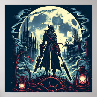 Póster Poster de Cazadores de Videojuegos en Bloodborne