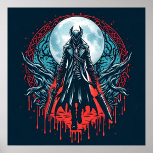 Póster Poster de Cazadores de Videojuegos en Bloodborne