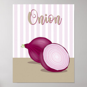 Póster Poster de cebolla