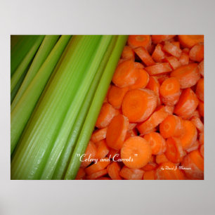 Póster Poster de Celery and Carrots