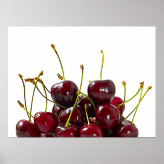 Póster Poster de cerezas negras