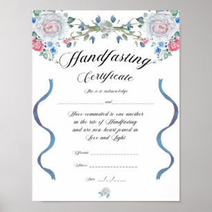 Póster Poster de certificados de ayuno - Diseño elegante