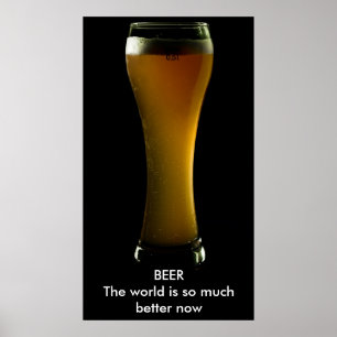 Póster Poster de cerveza con texto