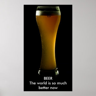 Póster Poster de cerveza con texto
