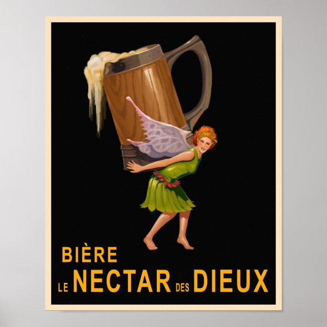 Póster Poster de cerveza de época (Frente)