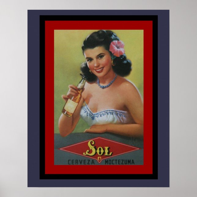 Póster Poster de Cerveza Sol Cerveza 16 x 20 (Frente)