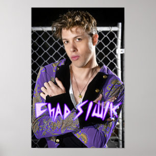 Póster Poster de Chad Siwik "Estrella pop de los 80"