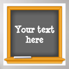 Póster Poster de Chalkboard