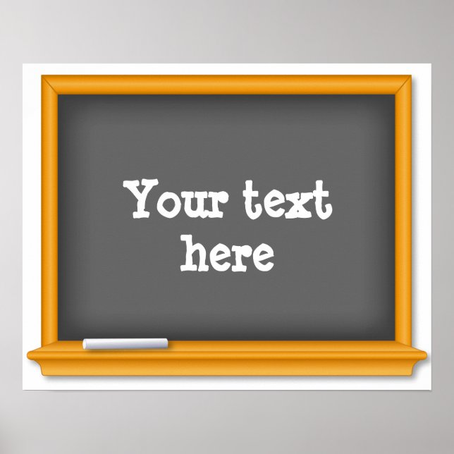 Póster Poster de Chalkboard (Frente)