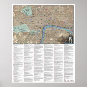 Póster Poster de Charles Dickens en Londres