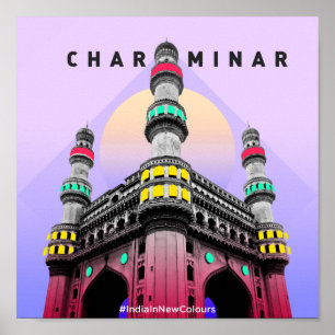 Póster Poster de CharMinar Hyderabad la India