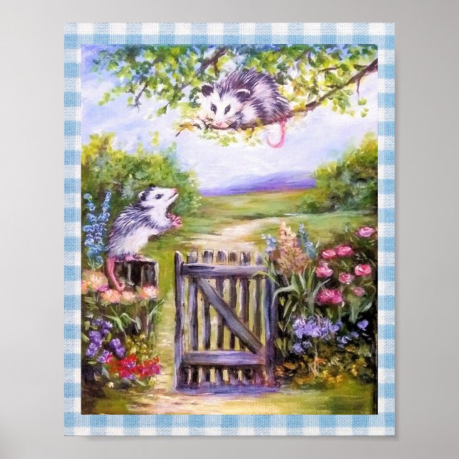 PÓSTER POSTER DE CHAT DE OPOSSUMS SUMMER (Frente)