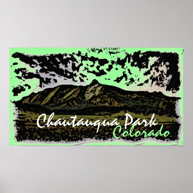 Póster Poster de Chautauqua Park Colorado (Frente)