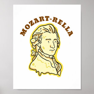 Póster Poster de Cheese Pun de música divertida de Mozart