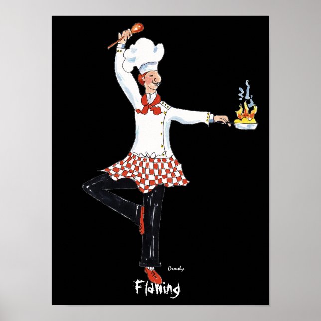 Póster poster de chef (Frente)