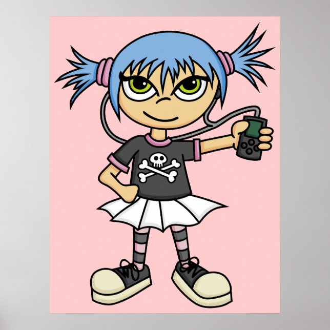 Póster Poster de Chica de escenas 1 (Frente)