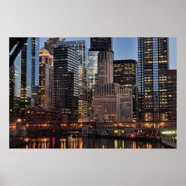 Póster Poster de Chicago Loop (Frente)