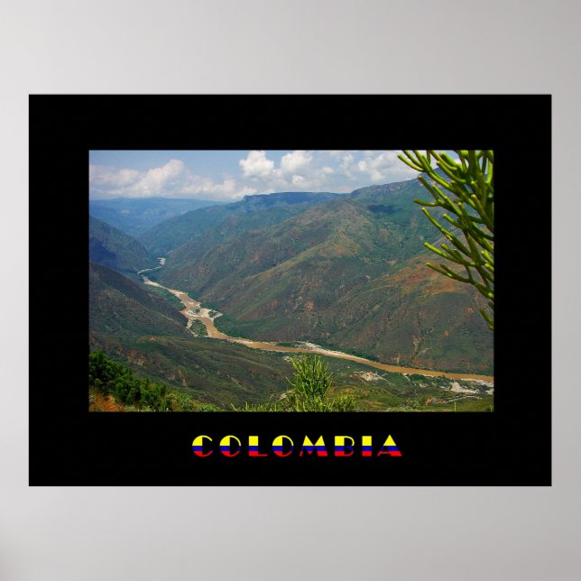 Póster Poster de Chicamocha Colombia (Frente)
