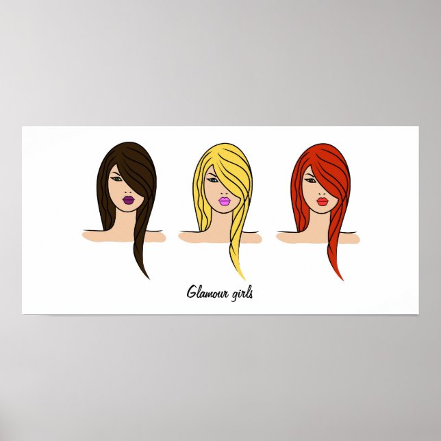 Póster 'poster de chicas de glamour (Frente)