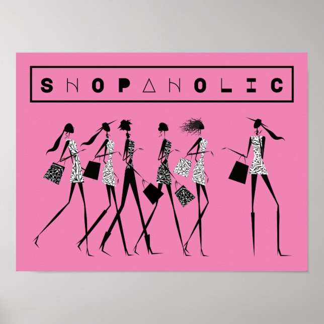 Póster Poster de Chicas de moda shopaholic (Frente)