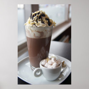 Póster poster de chocolate caliente
