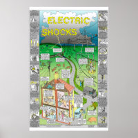 poster de choque eléctrico de tim hunkin