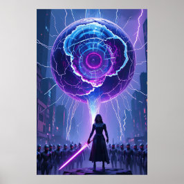 Póster Poster de Ciencia Ficción Metamorfosis - Futurista