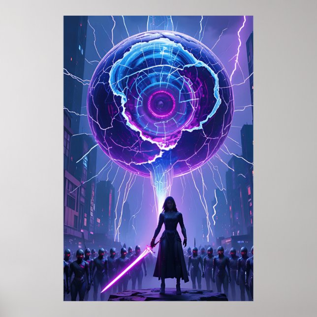 Póster Poster de Ciencia Ficción Metamorfosis - Futurista (Frente)