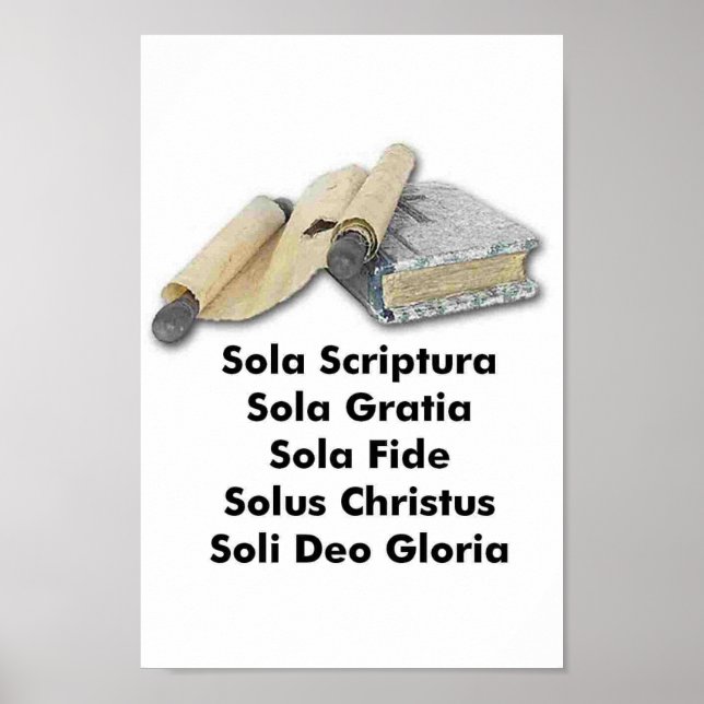 Póster Poster de Cinco Solas (Frente)