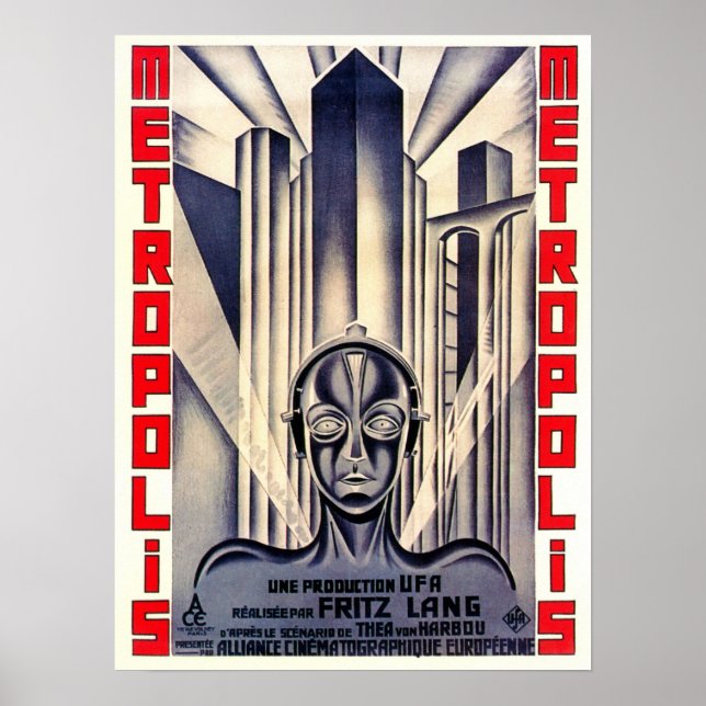 Póster POSTER de cine clásico METROPOLIS por Fritz Lang 1 (Frente)