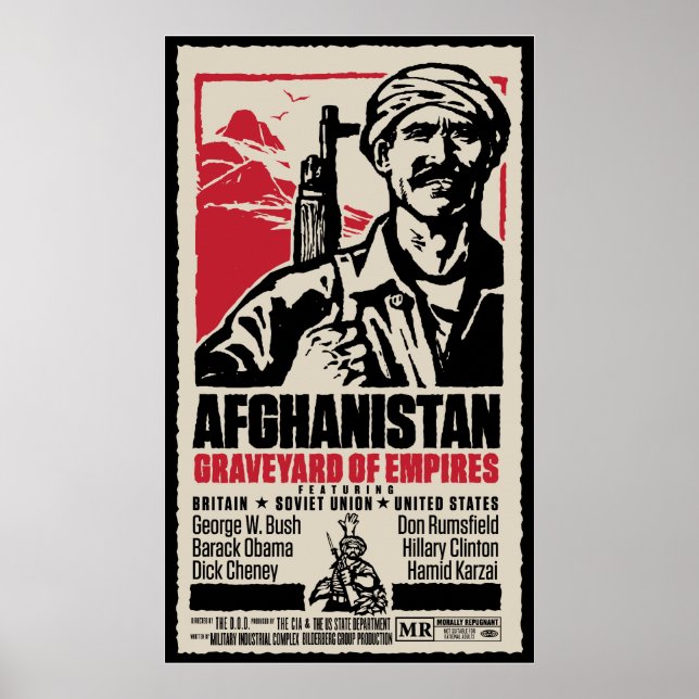 Póster Poster de cine contra la guerra en Afganistán (Frente)