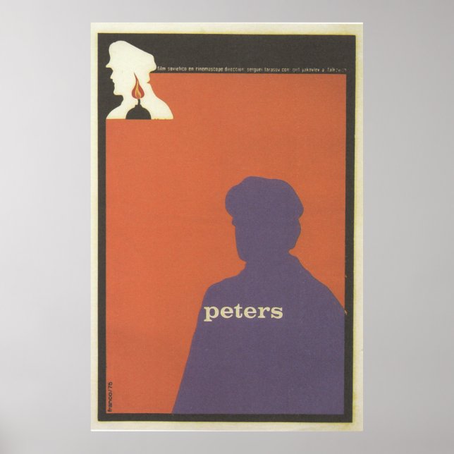 Póster Poster de cine cubano Peters (Unión Soviética) (Frente)