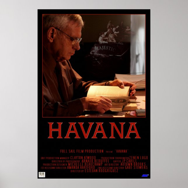 Póster Poster de cine de La Habana (Frente)