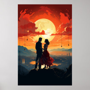 Póster Poster de cine de La La Land - Classic Hollywoo