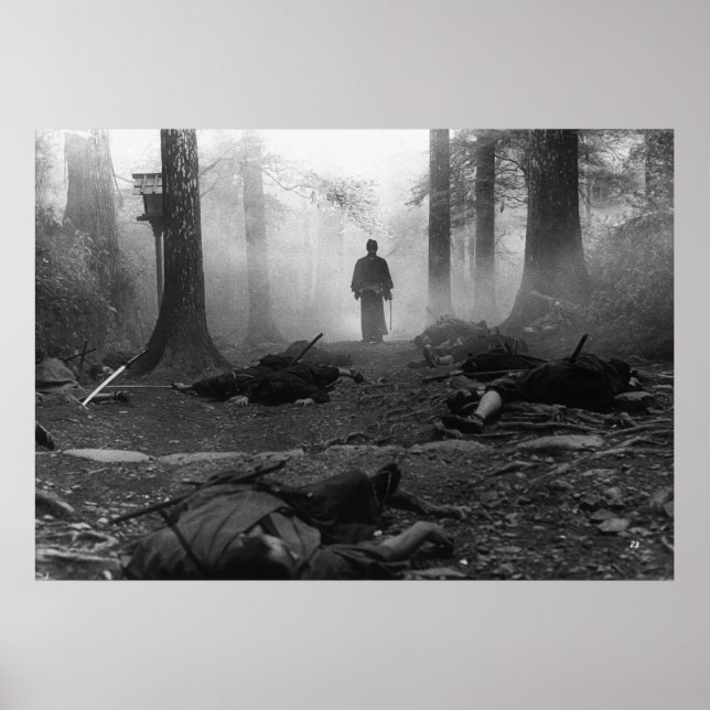 Póster Poster de cine de Samurai (Frente)