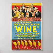 Poster de cine de vino de época