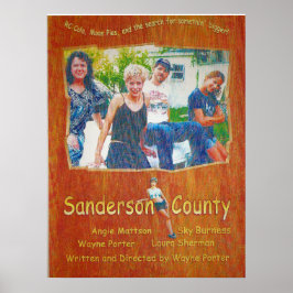 Póster Poster de cine del condado de Sanderson