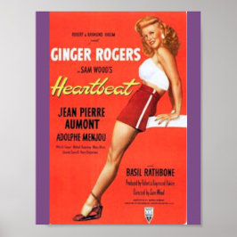 Póster Poster de cine Ginger Rogers Heartbeat