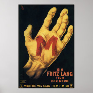 Póster Poster de cine M Vintage 1931