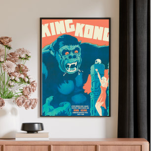 Póster Poster de cine retro de King Kong clásico