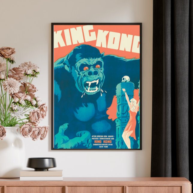 Póster Poster de cine retro de King Kong clásico (Subido por el creador)