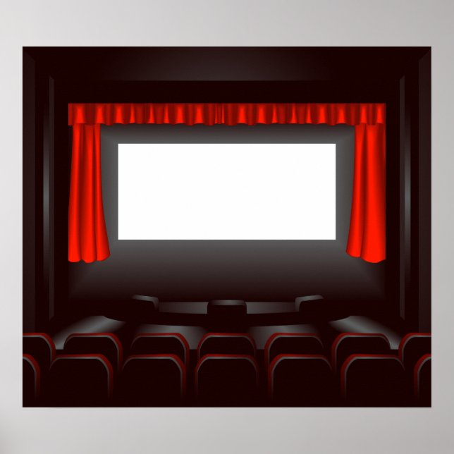 Póster Poster de cine vacío (Frente)
