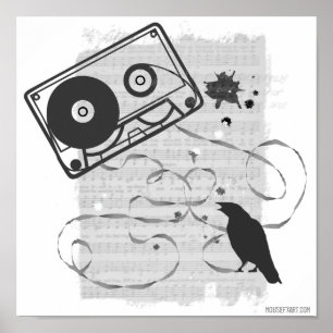 Póster Poster de cinta de cassette