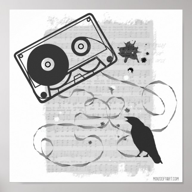 Póster Poster de cinta de cassette (Frente)